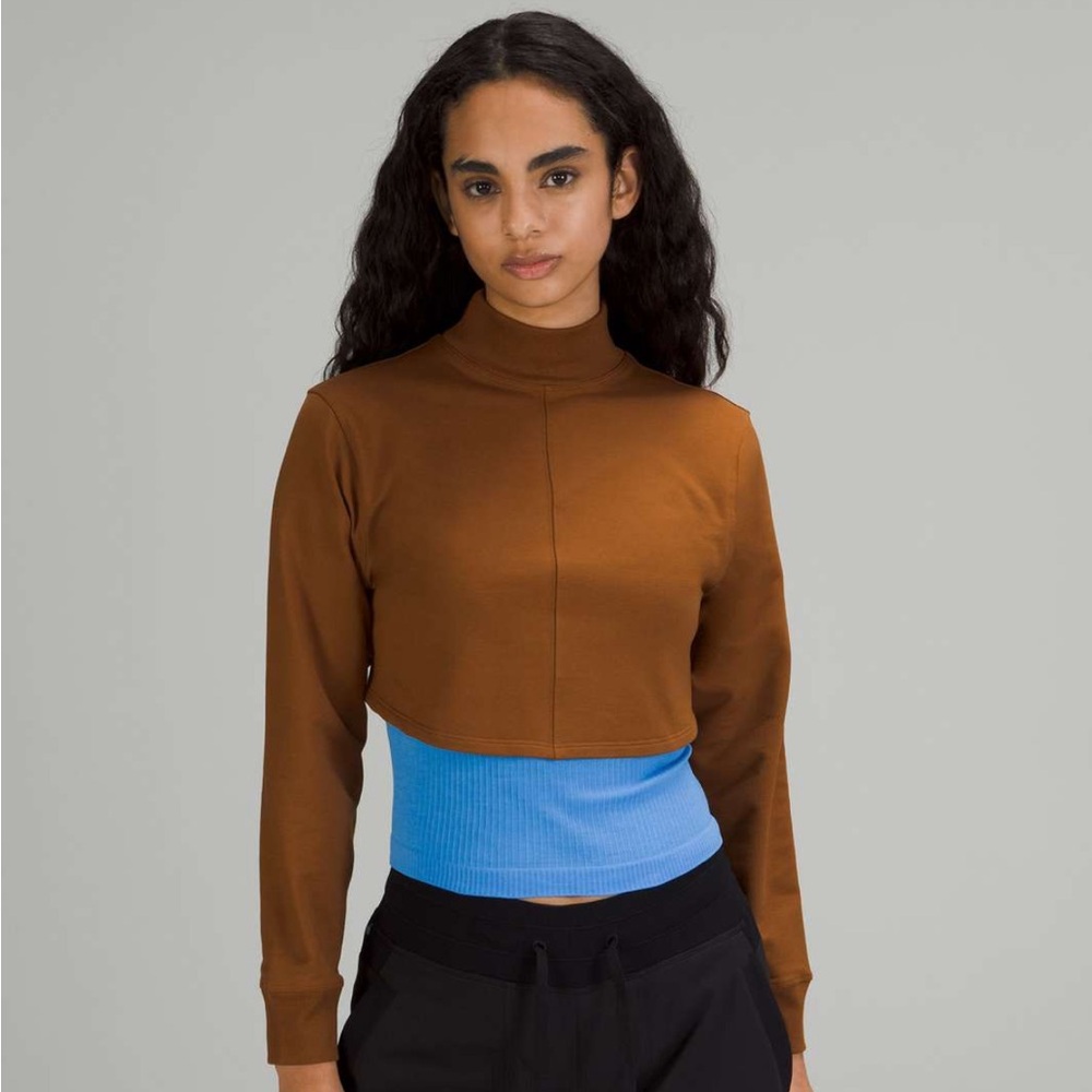 Lululemon LA Reversible Mock Neck Long Sleeve – Copper Brown